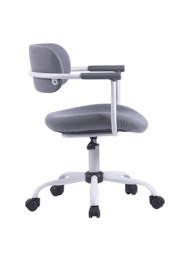 Micasa High Quality Durable Metal Arm Rest Office Chair Grey and White 82 x 56 x 55 cm W-231 - Image 3