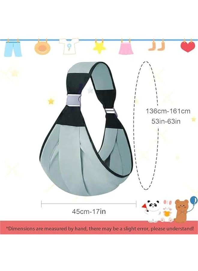 Gonice Baby Sling Carrier Newborn to Toddler Adjustable Lightweight One Shoulder Labor-Saving Baby Carrier Sling Baby Wrap Sling Baby Hip Seat Carrier for Toddler Sling Baby Holder Carrier Baby Strap  - Image 3
