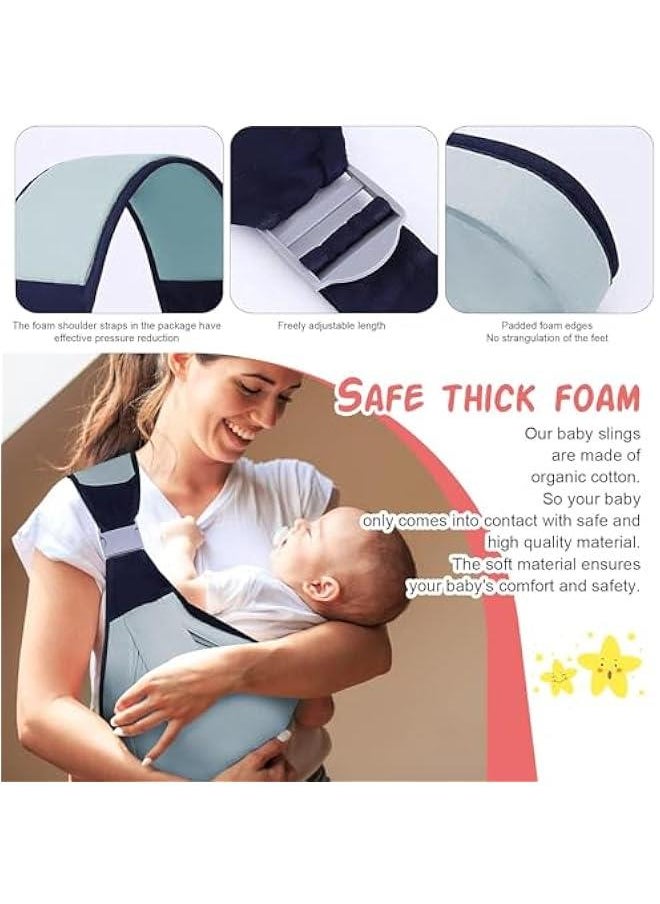 Gonice Baby Sling Carrier Newborn to Toddler Adjustable Lightweight One Shoulder Labor-Saving Baby Carrier Sling Baby Wrap Sling Baby Hip Seat Carrier for Toddler Sling Baby Holder Carrier Baby Strap  - Image 5