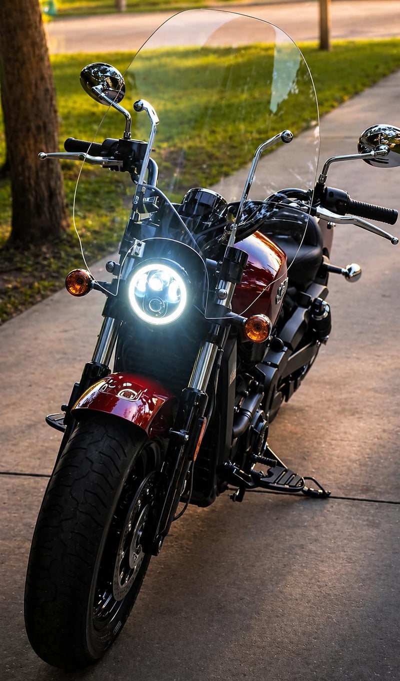 Eagle Lights 8900 Series 5-3/4” 5.75 Inch LED Headlight with Halo DRL for Harley-Davidson® & Indian® Motorcycles – 6X Brighter Than Stock, Wide Beam Pattern, Plug & Play H4 - Image 5