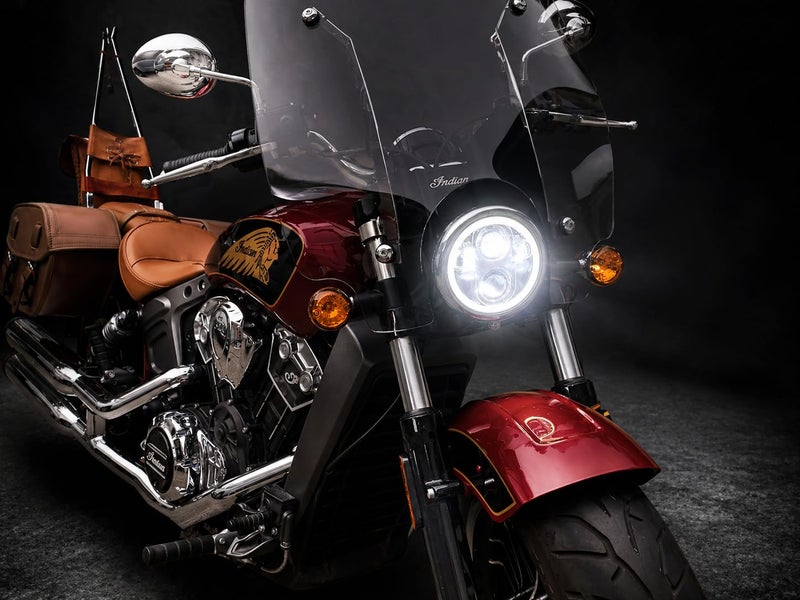 Eagle Lights 8900 Series 5-3/4” 5.75 Inch LED Headlight with Halo DRL for Harley-Davidson® & Indian® Motorcycles – 6X Brighter Than Stock, Wide Beam Pattern, Plug & Play H4 - Image 3