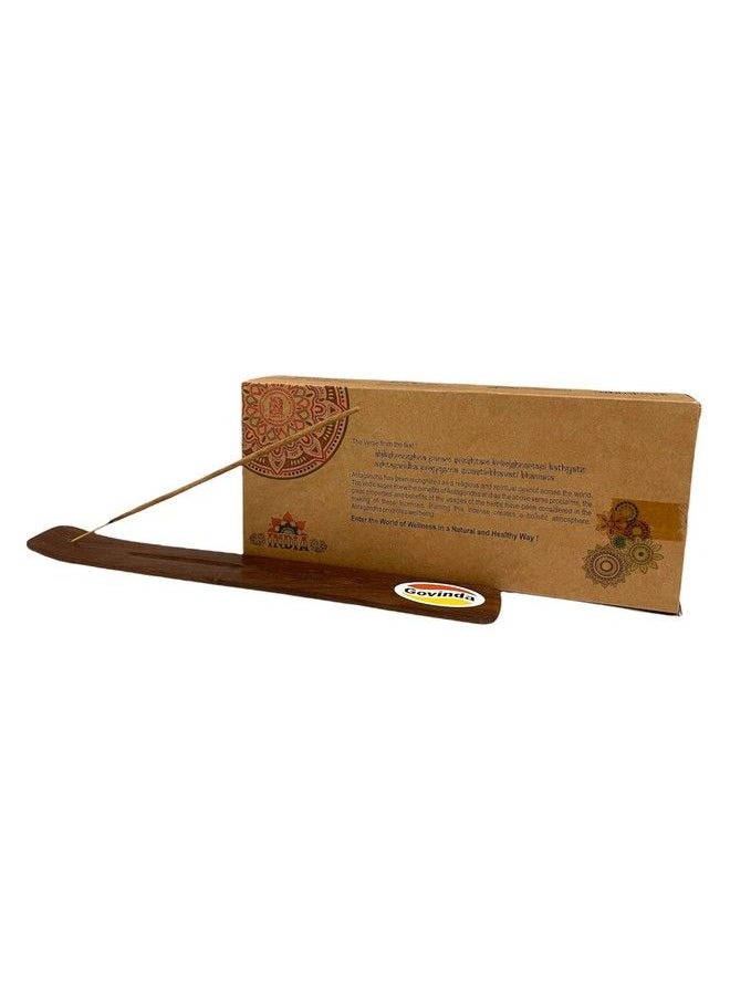 Govinda - Incense Stick Holder Bundle With Goloka Incense Organica Series Incense Sticks 6 Pack Of 15 Grams (Astagandha) - Image 1