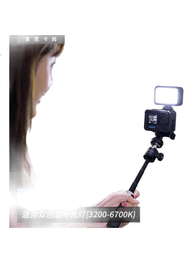 Maxcam Dual Color Temperature Fill Light Portable Led Micro Single Photography Mini Soft Light Pocket Light Mobile Camera Indoor And Outdoor Live Portrait Handheld Lighting Warm Light - Image 3
