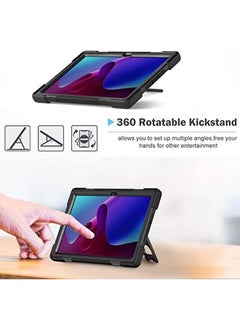 Procases For Lenovo Tab P11 Pro 11.2" Gen 2 2022 (Tb 132Fu Tb 138Fc) Case Rugged Heavy Duty Shockproof Cover With Hand Strap Shoulder Strap For 11.2 Inch Lenovo Tab P11 Pro 2Nd Generation Black  - Image 5