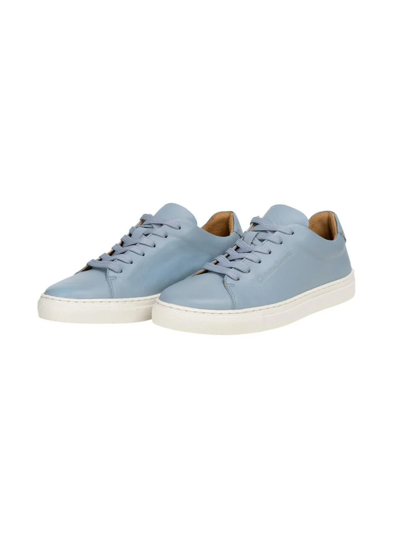 Christian Lacroix Women's Leather Minimalist Sneakers - Light Blue