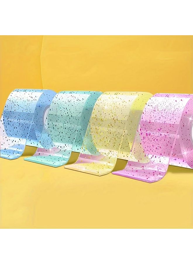 Mixed Color Nano Double Sided Tape Reusable Strong Adhesive 4 Pack 0 78x118 Inch - Image 2