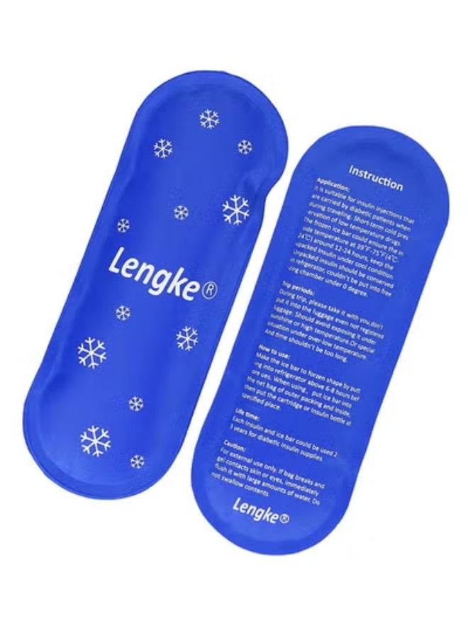 Leng Ke Reusable Gel Ice Packs 2 Pieces , Hot And Cold Packs To Compress Injuries And Relieve Pain, Soft And Flexible, Suitable For Body, Knees, Shoulders, Back, Ankles, Arms, Elbows