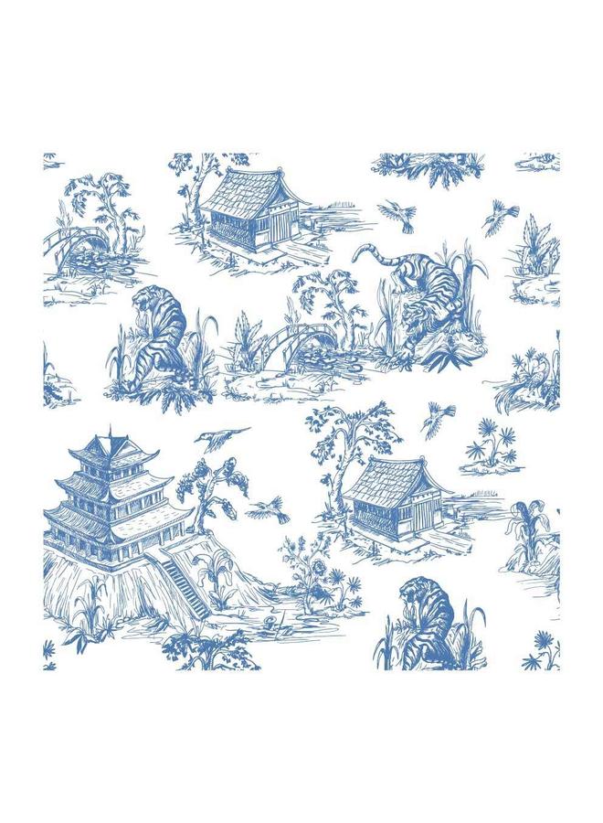 Bluejw Year Of The Tiger Animal Texture Self-Adhesive Wallpaper Wallpaper Waterproof Removable Living Room Wall Sticker RW201-220 - Image 1