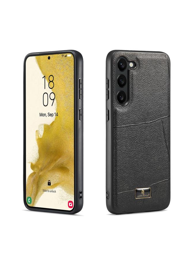 Case For Samsung Galaxy S24+ 5G Fierre Shann Leather Texture Phone Back Cover Case