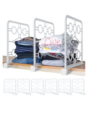 Premium Shelf Dividers Set, Closet Organizer, Multi-Purpose Wood Shelf Separators, with Easy-Clip Attachment, for Kitchen, Bathroom, Office, and Laundry Room Shelves (Set of 6) - pzsku/Z172BC5173FFE082D055EZ/45/_/1717032042/2447562b-0a09-4042-a133-e503e4bfd209