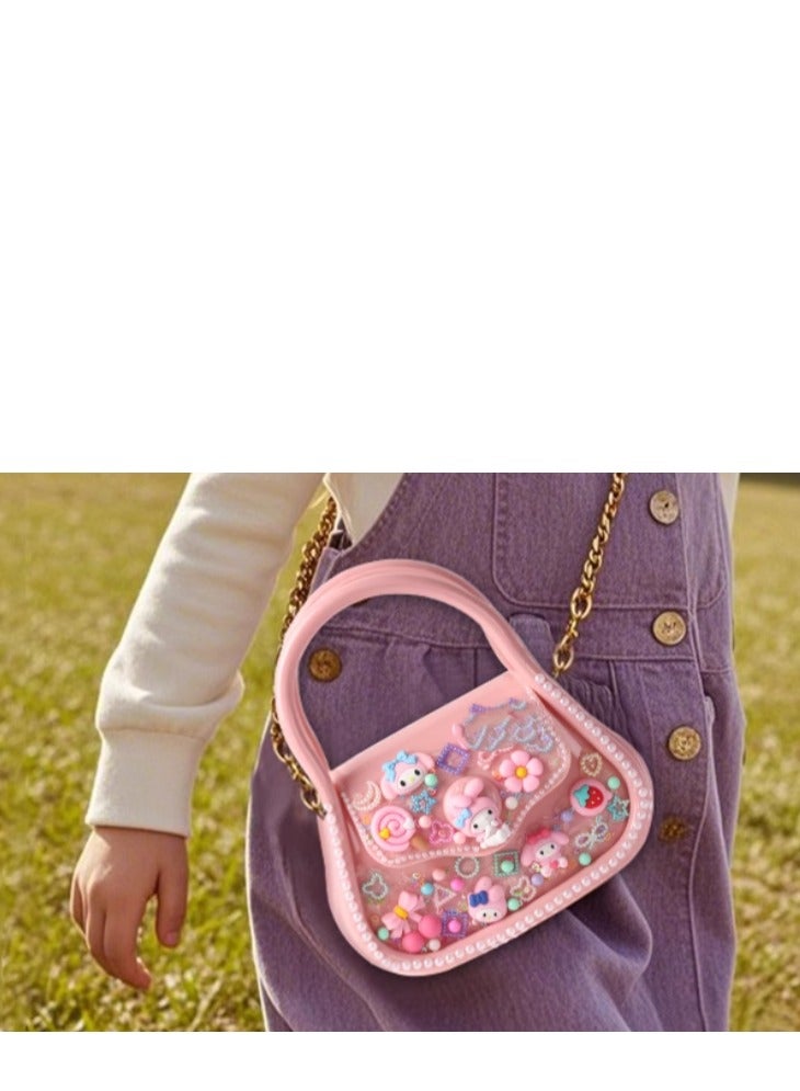 Children's Handbag Handmade Material Bag Princess Bag Crossbody Bag Girl's Birthday Children's Day Gift  - Image 3