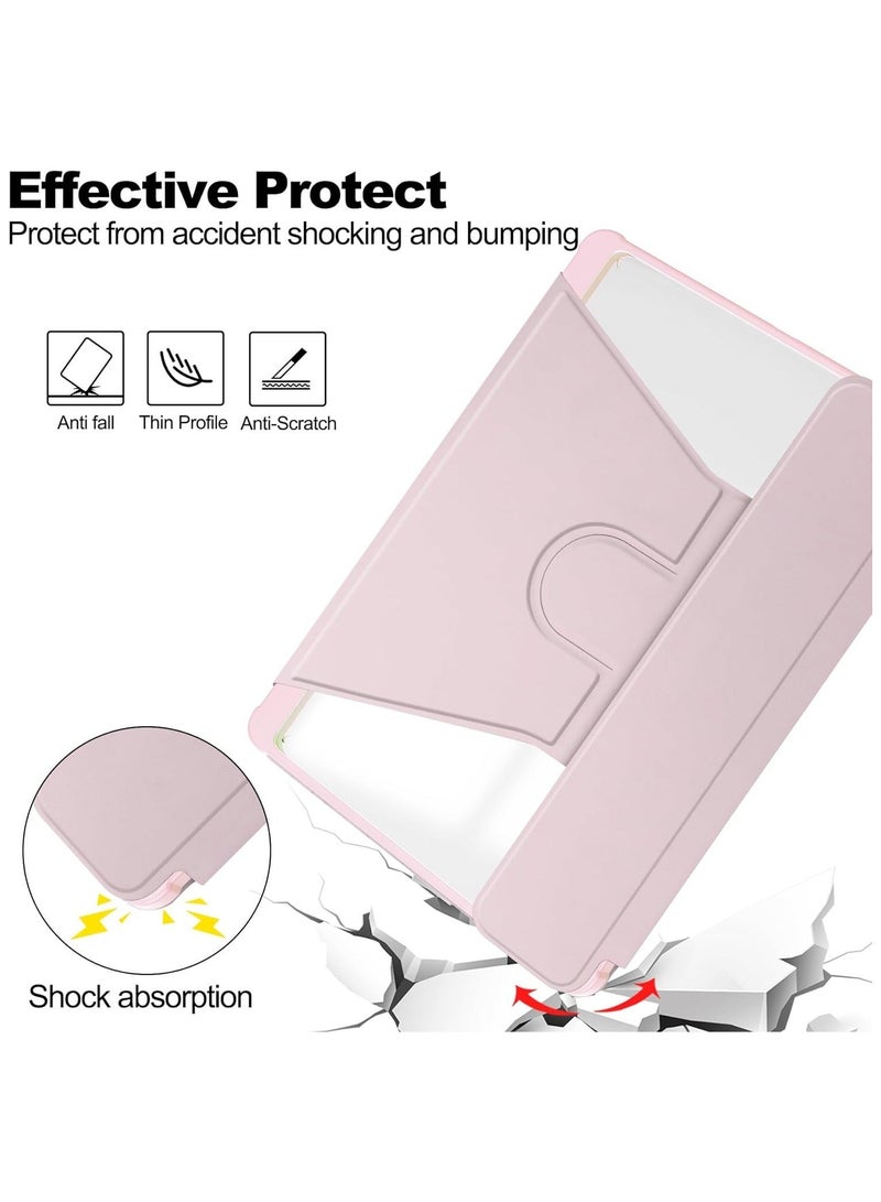 TEAM LUXURY سامسونج جالكسي تاب A9 بلس/A9+ 5G 11 بوصة موديل 2023 (SM-X210/X216/X218)، غلاف رفيع وخفيف الوزن مع لوحة مفاتيح بلوتوث لاسلكية قابلة للفصل مغناطيسياً، أسود (وردي) - Image 5