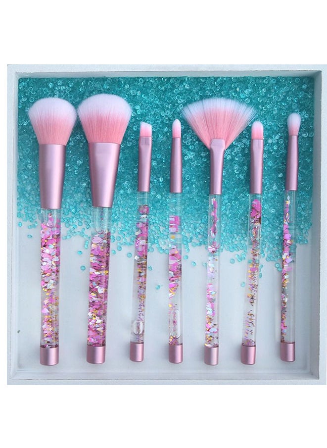 Generic Unicorn Fan Makeup Brush Set  - Image 1