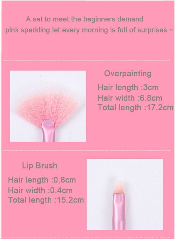 Generic Unicorn Fan Makeup Brush Set  - Image 4