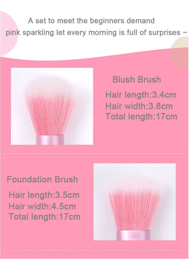 Generic Unicorn Fan Makeup Brush Set  - Image 3