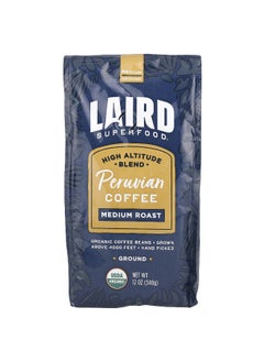 Laird Superfood Laird Superfood, Peruvian Coffee, Ground, Medium Roast, 12 oz (340 g)  - Image 1