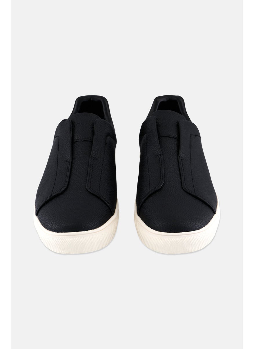Algspar Men Slip On Casual Shoes, Black  - Image 4