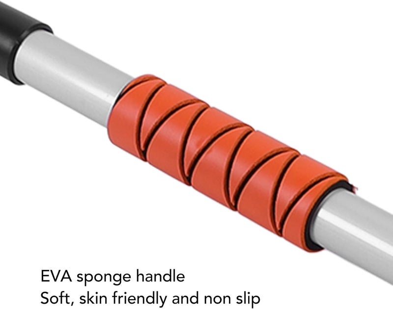 Car Snow Scrapers Aluminium Alloy, Snow Broom Ice Scraper for Car Windshield, Efficient Snow Removal Tool with Ergonomic Handle, Foldable Snow Brush Ice Scraper for Cars and Home U (Orange) - Image 3