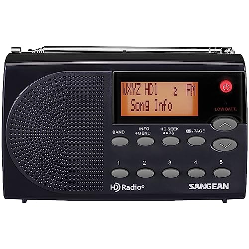 Sangean HDR-14 HD Radio/FM Stereo/AM Portable Radio, - Image 1