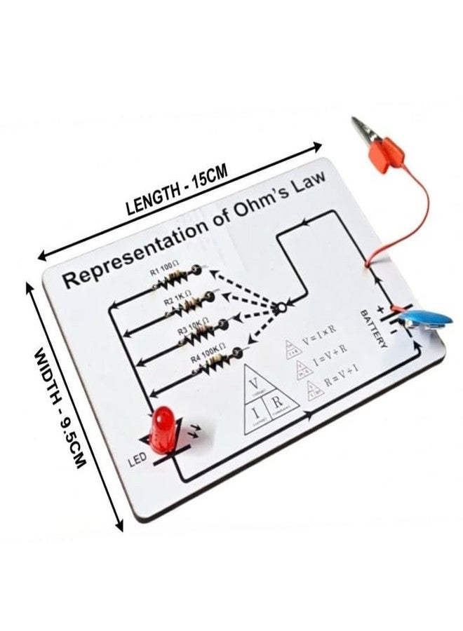ESPtronics Representation of Ohm's Law Physics Experiment Educational STEM Learning Kit Science Working Model Project Investigatory Teaching Aids for School Students and Kids - Image 2