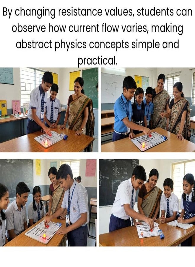 ESPtronics Representation of Ohm's Law Physics Experiment Educational STEM Learning Kit Science Working Model Project Investigatory Teaching Aids for School Students and Kids - Image 4