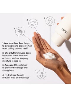 Ouai OUAI Thick Hair Conditioner Refill - Moisturizing Conditioner for Dry, Frizzy Hair - Keratin, Marshmallow Root, Shea Butter and Avocado Oil - Paraben, Phthalate and Sulfate Free Hair Care - 32 oz  - Image 3