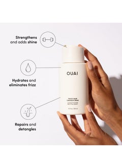 Ouai OUAI Thick Hair Conditioner Refill - Moisturizing Conditioner for Dry, Frizzy Hair - Keratin, Marshmallow Root, Shea Butter and Avocado Oil - Paraben, Phthalate and Sulfate Free Hair Care - 32 oz  - Image 2
