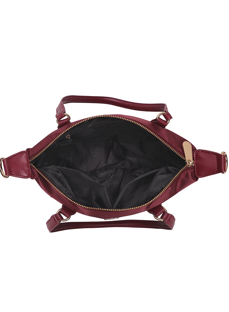 تي أتش حقيبة كتف بلون النبيذ الأحمر من تومي هيلفيغر، حقيبة كتف، حقيبة بحمالتين - Image 4
