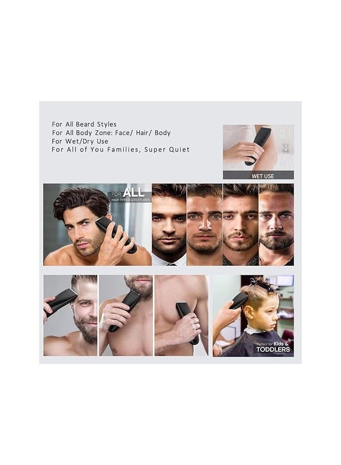 general Body Trimmer for Men and Women, Ball Shaver, Electric Groin & Pubic Hair Trimmer, Waterproof Wet/Dry Groomer, Replaceable Ceramic Male Hygiene Razor Clippers, Standing Recharge Dock - Image 4