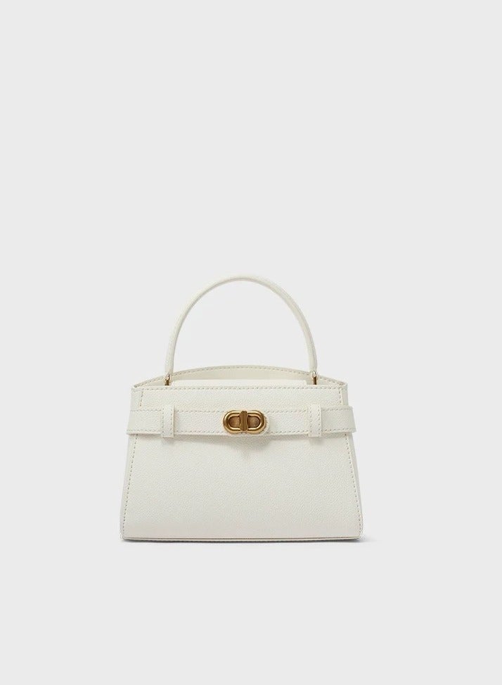 Charles & Keith Metal Buckle Strap Tote Shoulder Bag - Image 1