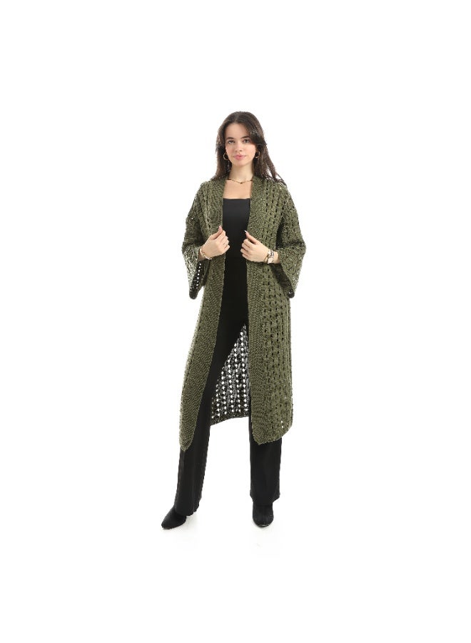 Coctail cardigan-17495-olive - Image 1