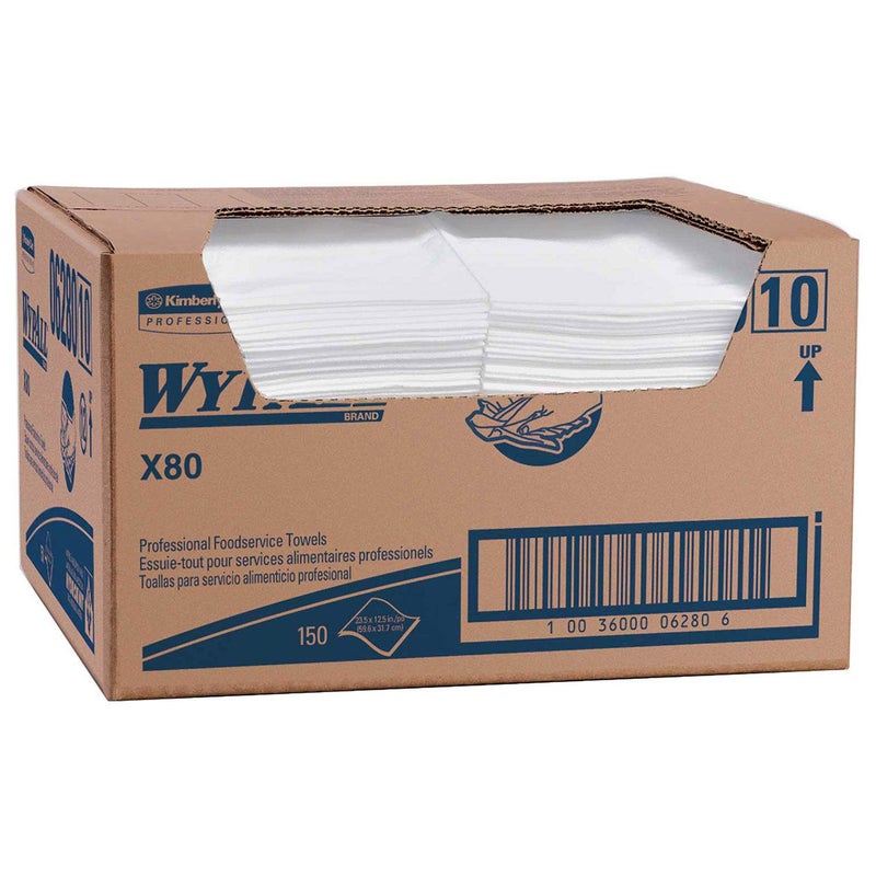 X80 Foodservice Paper Towel 1212 X 2312 WhiteBlue 150Case
