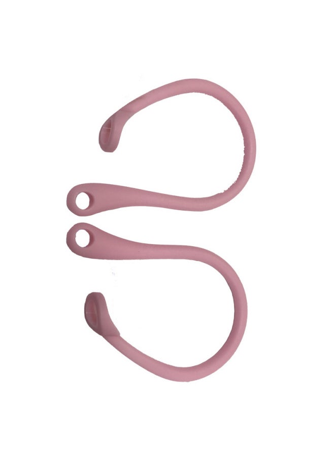Generic Suitable For Apple Bluetooth 3 Generation Headset Hook Airpods Silicone Case Sports Wireless Anti-lost Ear Hook-Color:Pink  - Image 1