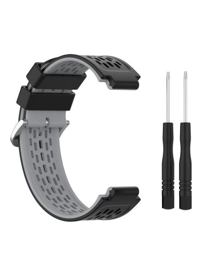 NIBEMINENT Replacement Watch Band For Garmin Approach S2/S4 Black/Grey - Image 3