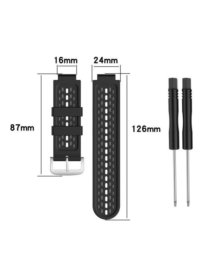 NIBEMINENT Replacement Watch Band For Garmin Approach S2/S4 Black/Grey - Image 4