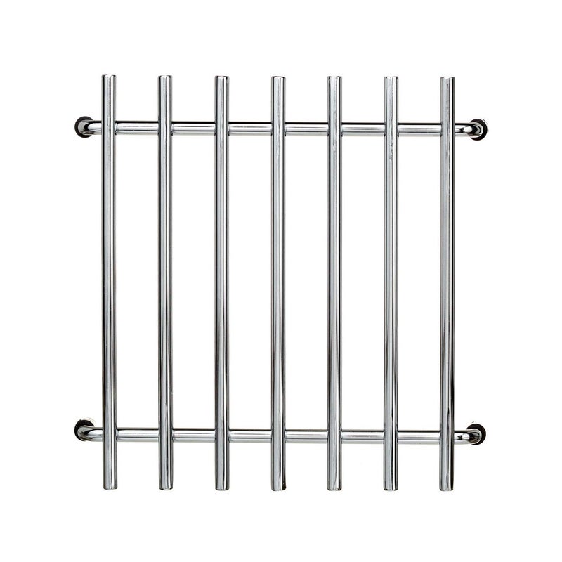 Indian Decor. 31443 Square Kitchen Trivet - Hot Pan Worktop Protector - Metal Stand - Chrome  - Image 4