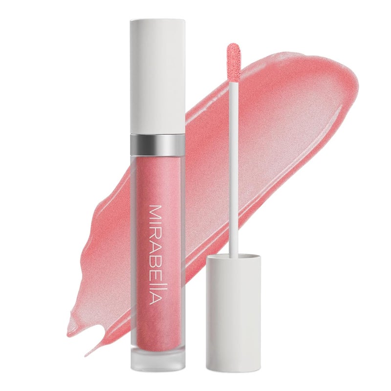 Mirabella Luxe Advanced Formula Moisturizing Lip Gloss LongLasting Lip Gloss with a Glossy NonSticky and Shiny Finish Hydrates with Vitamin E Jojoba and Sweet Almond Oil Lustre