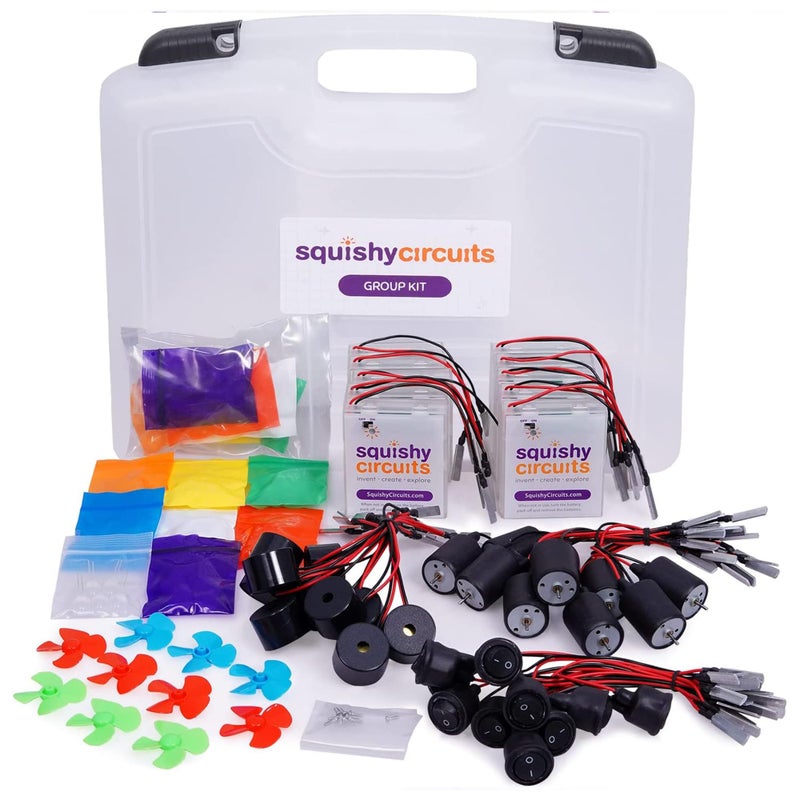 Squishy Circuits Group Kit Explore Electrical Circuits with Play Dough STEM Science Kits for Kids Age 812 Fun and Educational for Classrooms Camps Libraries Museums and More