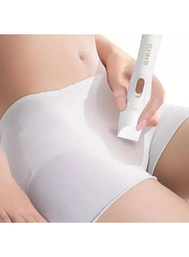 أبيض 3 في 1 مزيل الشعر الكهربائي، شاحن عبر USB، ماكينة حلاقة الوجه، الأنف وجسم الحلاقة - Image 4