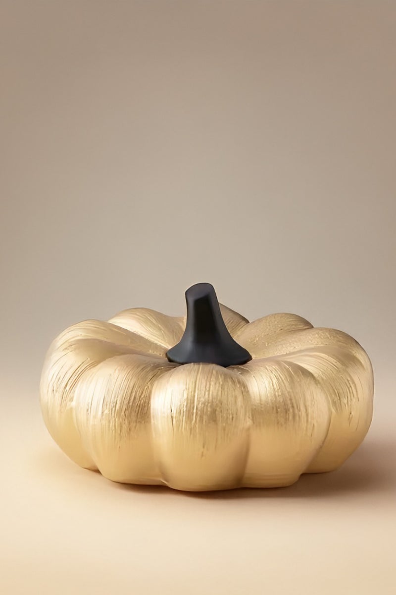 My Pumpkin Pumpkin Ceramic Decorative Art Sculpture Living Room Display Statue Model Home Decor Gold - Image 2