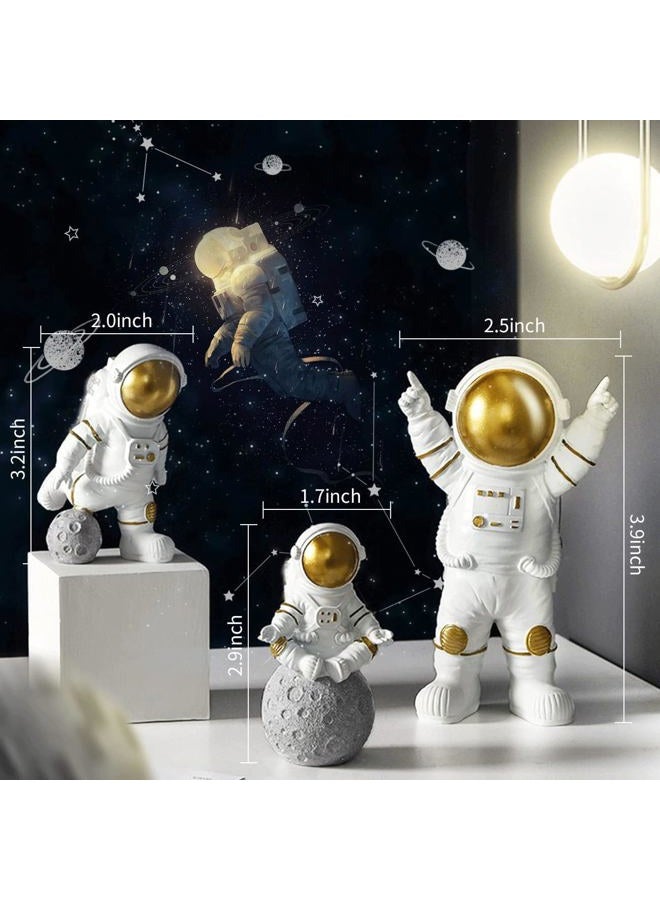 CANIPHA 22 Pcs Space Cake Topper,Outer Space Cupcake Toppers Astronaut Figurine Decorations Birthday Space Themed Party Supplies Planet Rocket Pearl Balls and Star DIY Cake Toppers for Kids Party Baby Shower - Image 3