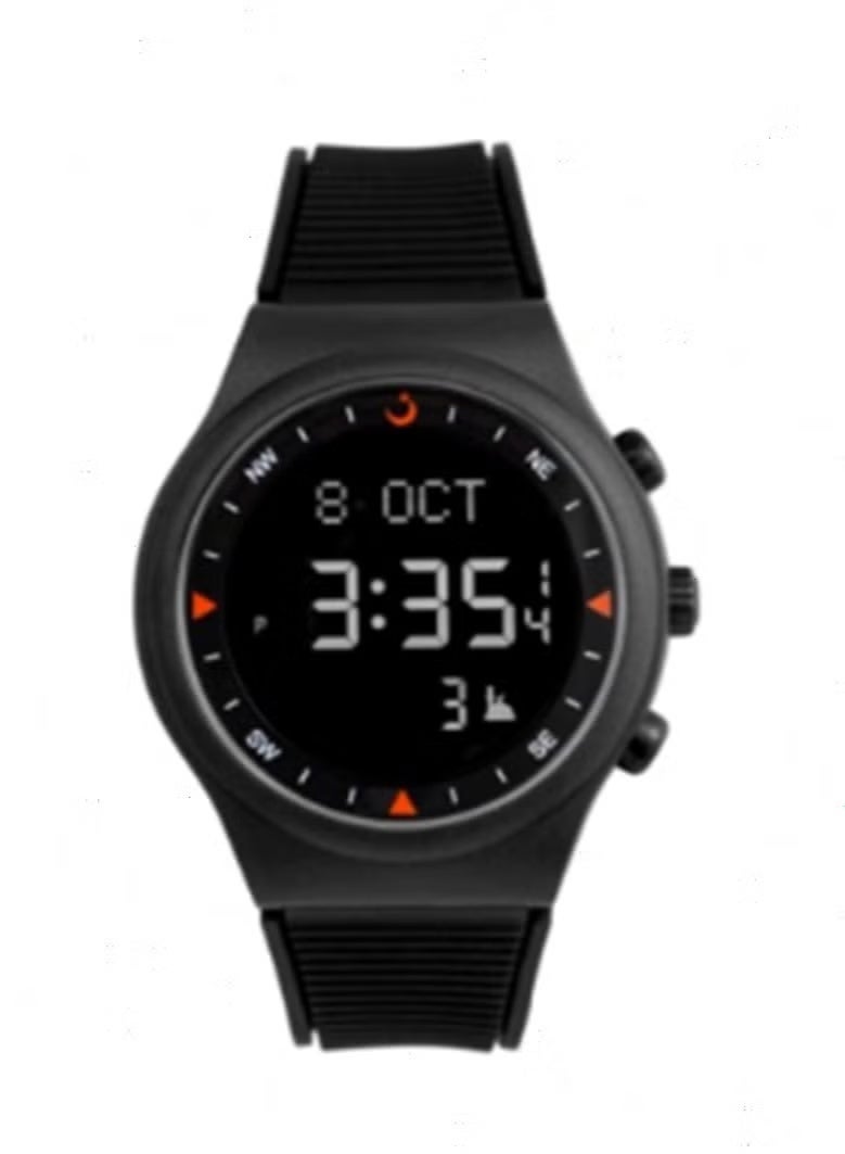 Al Fajr Men's Rubber Youth Digital Watch WY-16 - 38 mm - Black - Image 2