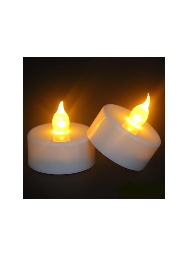 The Bros 24 pieces Candle LED candle Flamless Realistic Bright Flameless LED Tea Light Candles Battery Powered candle candles candle for wedding candle for birthday candle for parties pack of 24 - Image 2