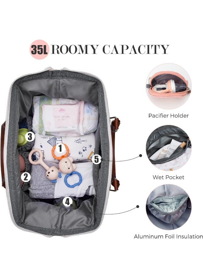 printe Women Diaper Bag Oversized - Image 4