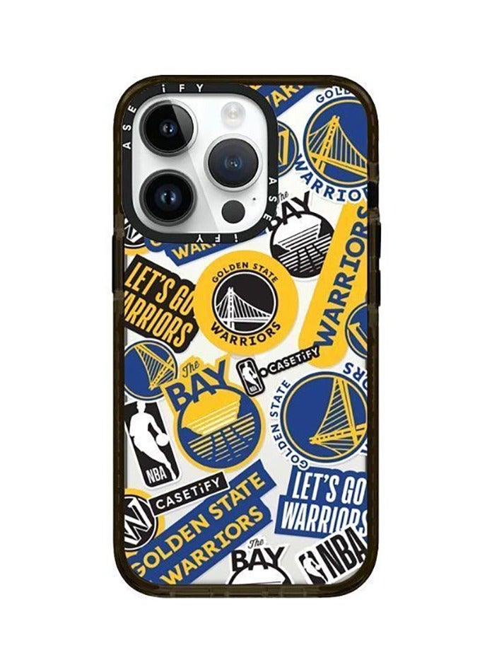 Casetify iPhone 15 Pro Max Case NBA WARRIORS Mania Case Magnetic Magsafe MagFit Anti-Yellowing Technology Cover - Image 1