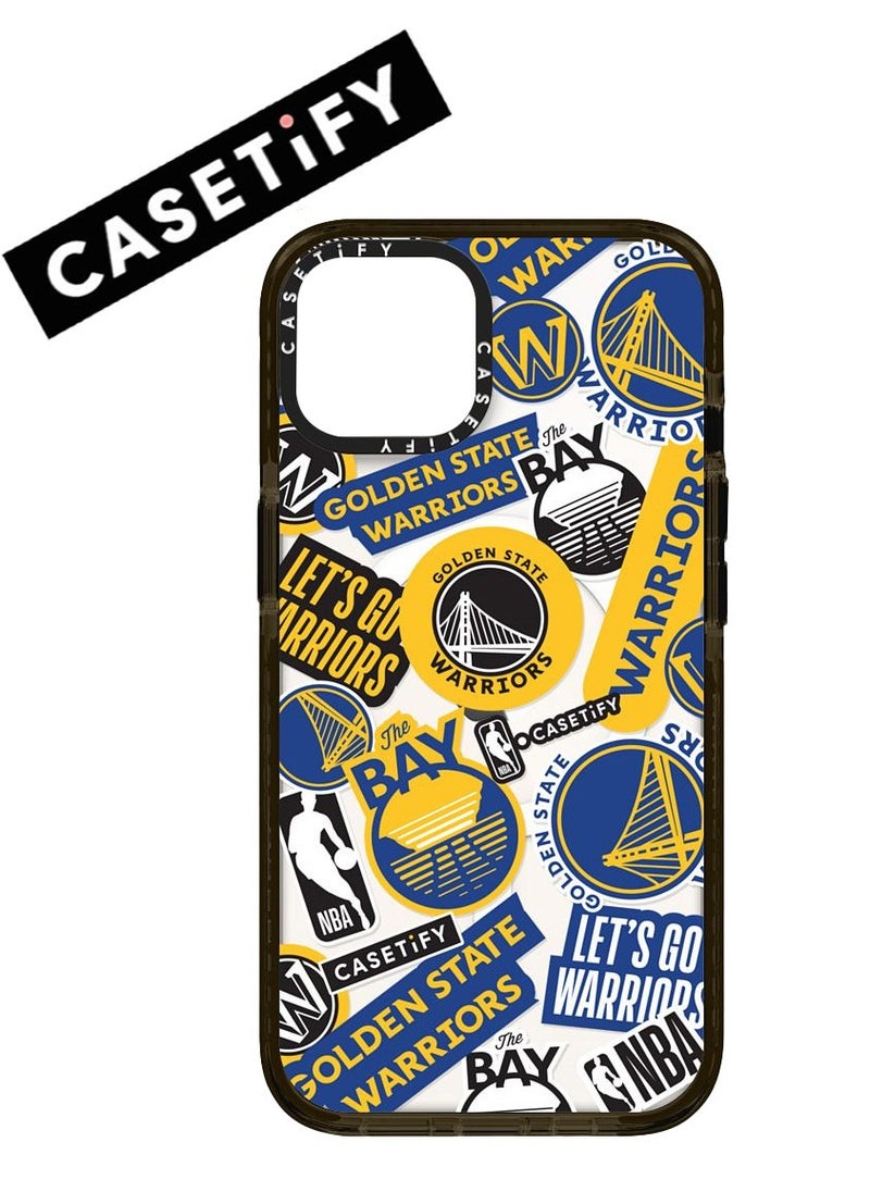 Casetify - iPhone 15 Pro Max Case NBA WARRIORS Mania Case Magnetic Magsafe MagFit Anti-Yellowing Technology Cover - Image 1