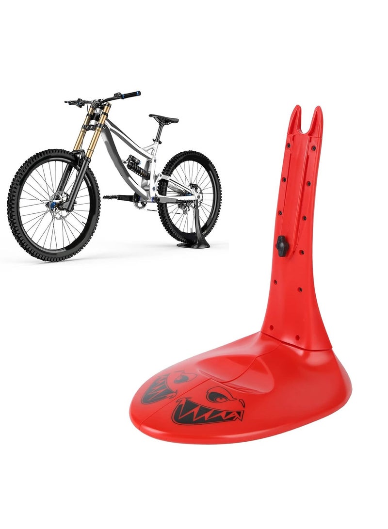 Generic Bike Floor Rear Side Parking Rack Decorative Lovely Look Road Bike Parking Stand No Scratches Impact Resistance Height Adjustment Robust for 700C  - Image 1