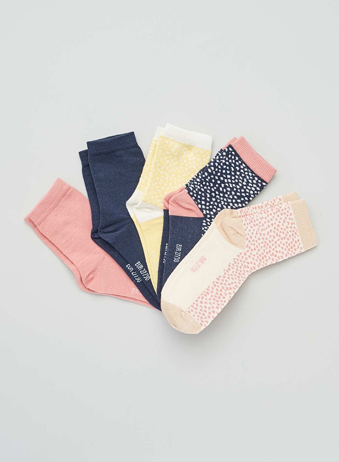 Kiabi Pack of 5 pairs of socks (Printed)  - Image 1