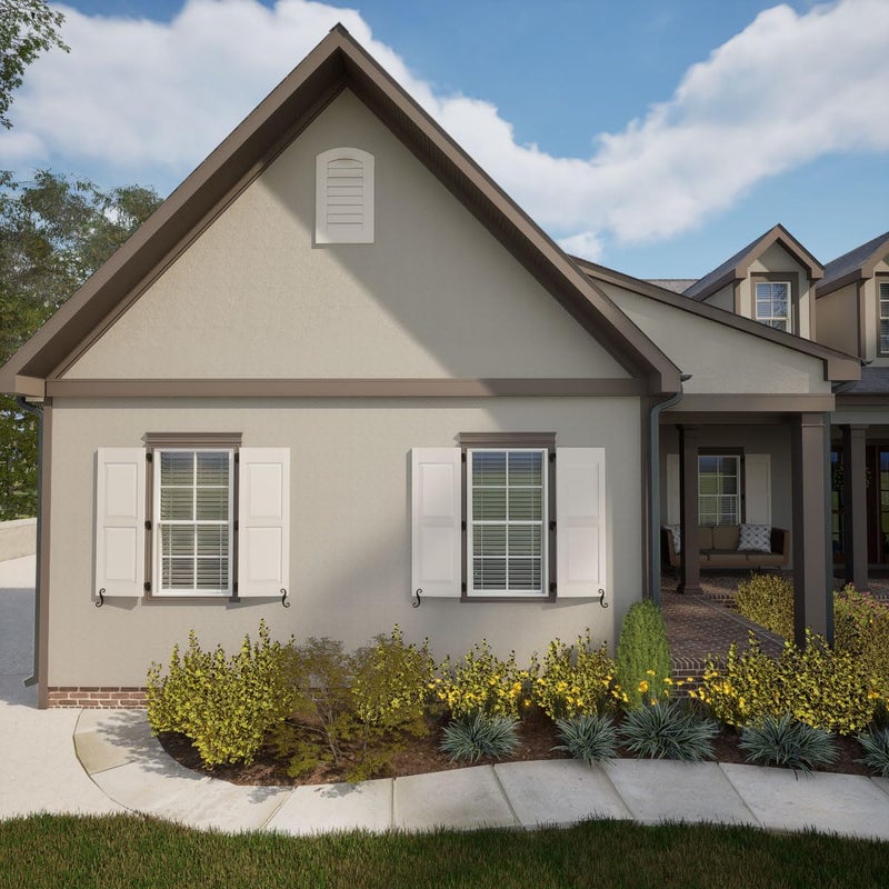 Ekena Millwork 14"W x 24"H Arch Top Surface Mount PVC Gable Vent: Non-Functional, w/ 3-1/2"W x 1"P Standard Frame - Image 5