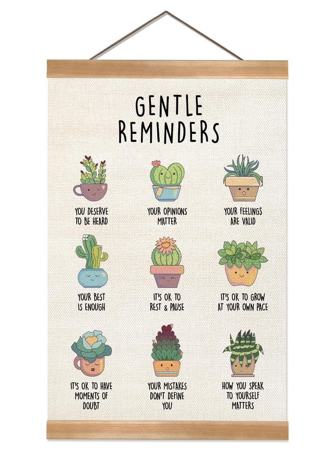ZTGDA Therapy Office Decor Poster, Mental Health Therapy Office Decor, Things to Remember for School Counselor Therapy Counseling Poster Anxiety Relief Social Psychology(Gentle reminders) - Image 1